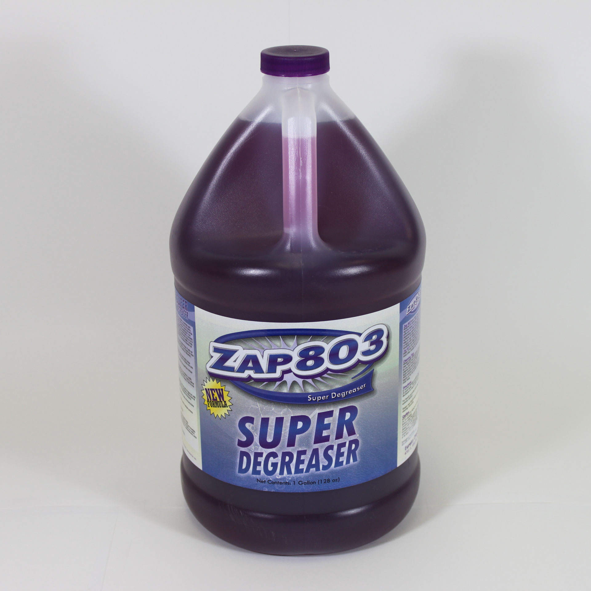 Bottle of Zap 803 super degreaser.